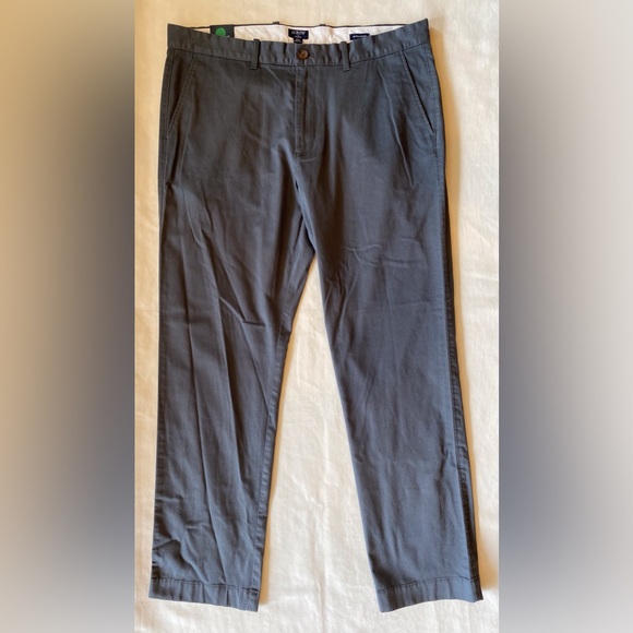 NWT J.Crew Flex Straight Fit Dark Grey Pants - Picture 3 of 6